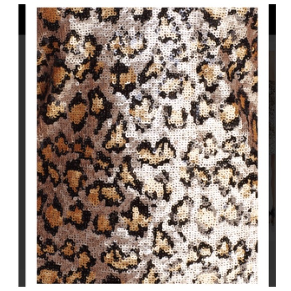 BB DAKOTA Cass Sequined Leopard-Print Mini Dress - Picture 3 of 4